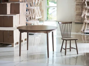 Carl dining table oak - Smoked oak, divisible - Stolab