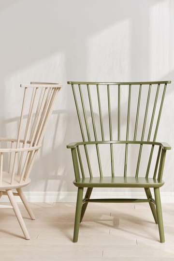 Henriette armchair cushion&headrest Olive green-Espresso - undefined - Stolab
