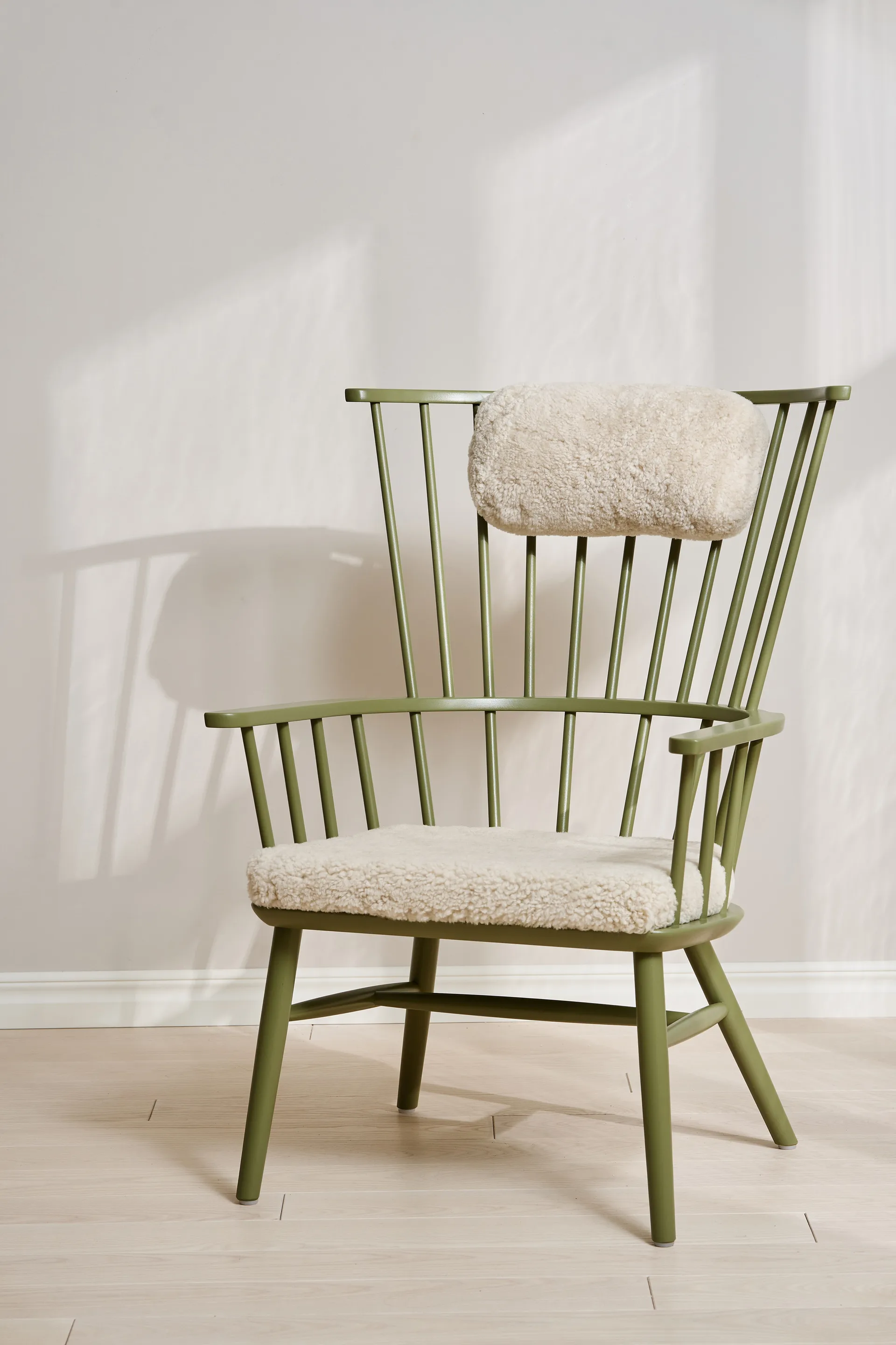 Henriette armchair cushion&headrest Olive green-Moonlight,  Stolab