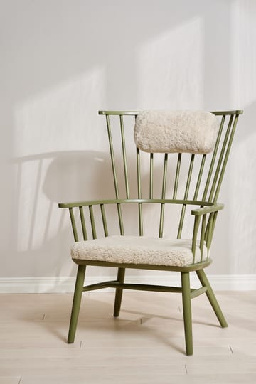 Henriette armchair cushion&headrest Olive green-Moonlight - undefined - Stolab