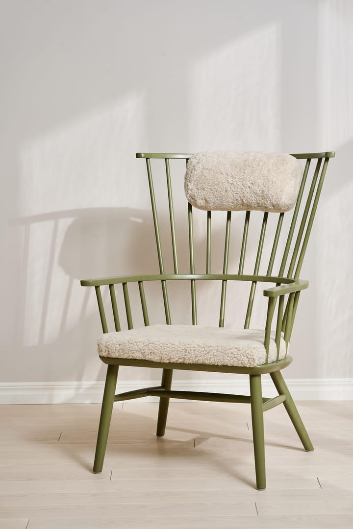 Henriette armchair cushion&headrest Olive green-Moonlight Stolab