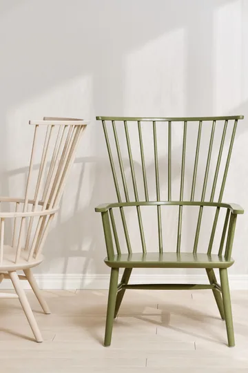 Henriette armchair cushion&headrest Olive green-Sahara - Stolab