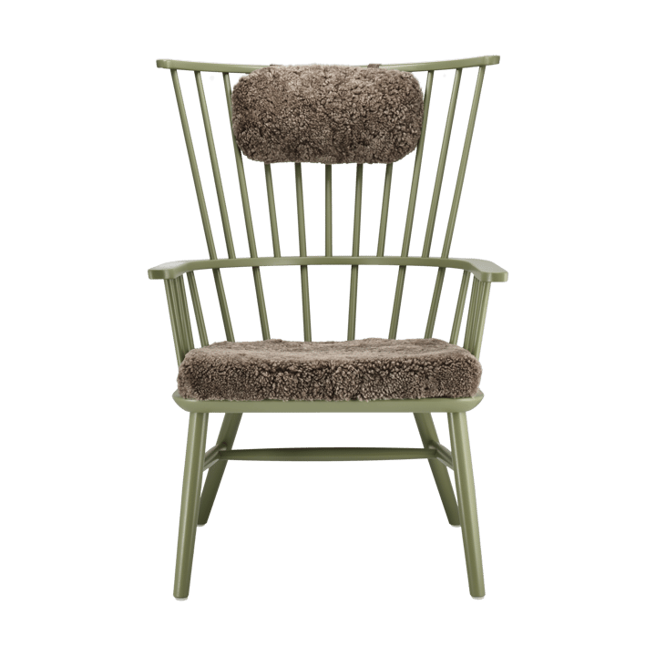 Henriette armchair cushion&headrest Olive green-Sahara - undefined - Stolab