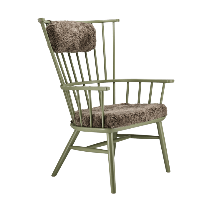 Henriette armchair cushion&headrest Olive green-Sahara Stolab