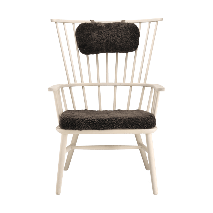 Henriette armchair cushion&headrest White oiled-Espresso - undefined - Stolab