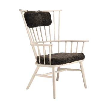 Henriette armchair cushion&headrest White oiled-Espresso - undefined - Stolab