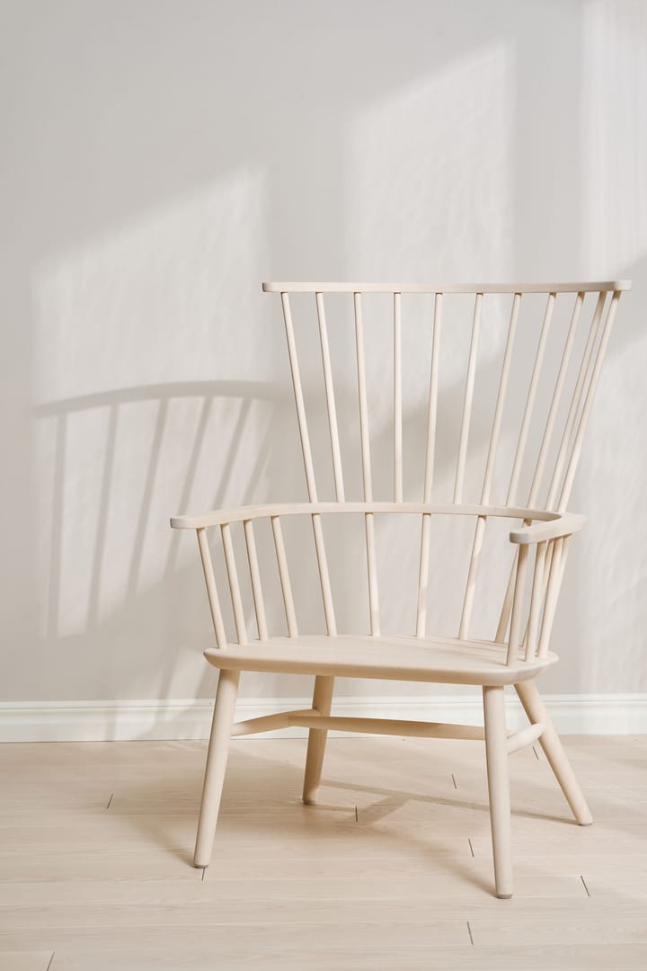Henriette armchair cushion&headrest White oiled-Espresso Stolab