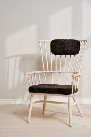 Henriette armchair cushion&headrest White oiled-Espresso - undefined - Stolab