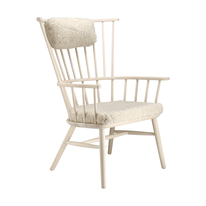 Henriette armchair cushion&headrest White-oiled-Moonlight Stolab