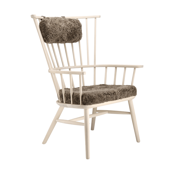 Henriette armchair cushion&headrest White oiled-Sahara Stolab