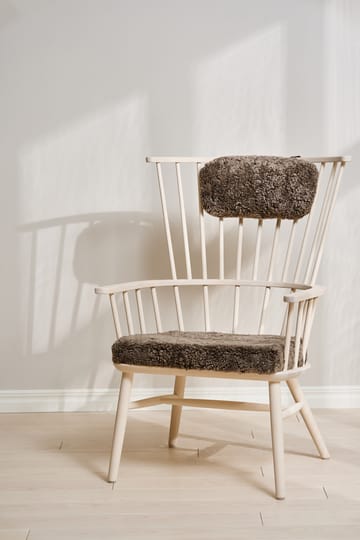 Henriette armchair cushion&headrest White oiled-Sahara - undefined - Stolab
