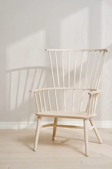 Henriette armchair cushion&headrest White oiled-Scand. grey - Stolab