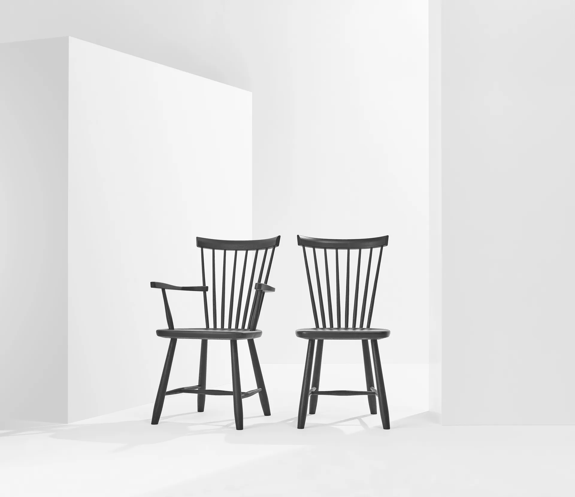 Lilla Åland armchair beech, Black Stolab
