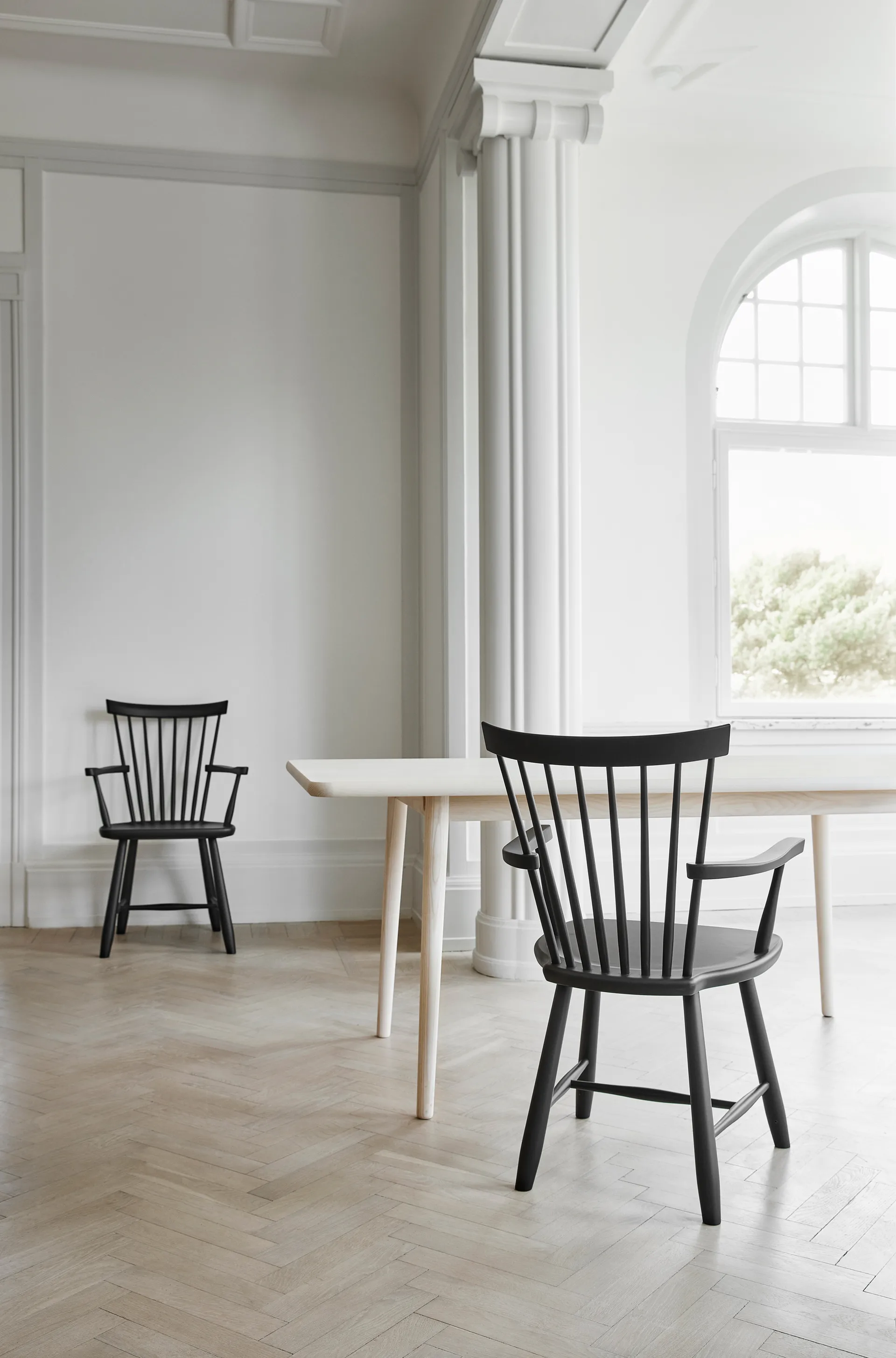 Lilla Åland armchair, Midnight blue (beech) Stolab