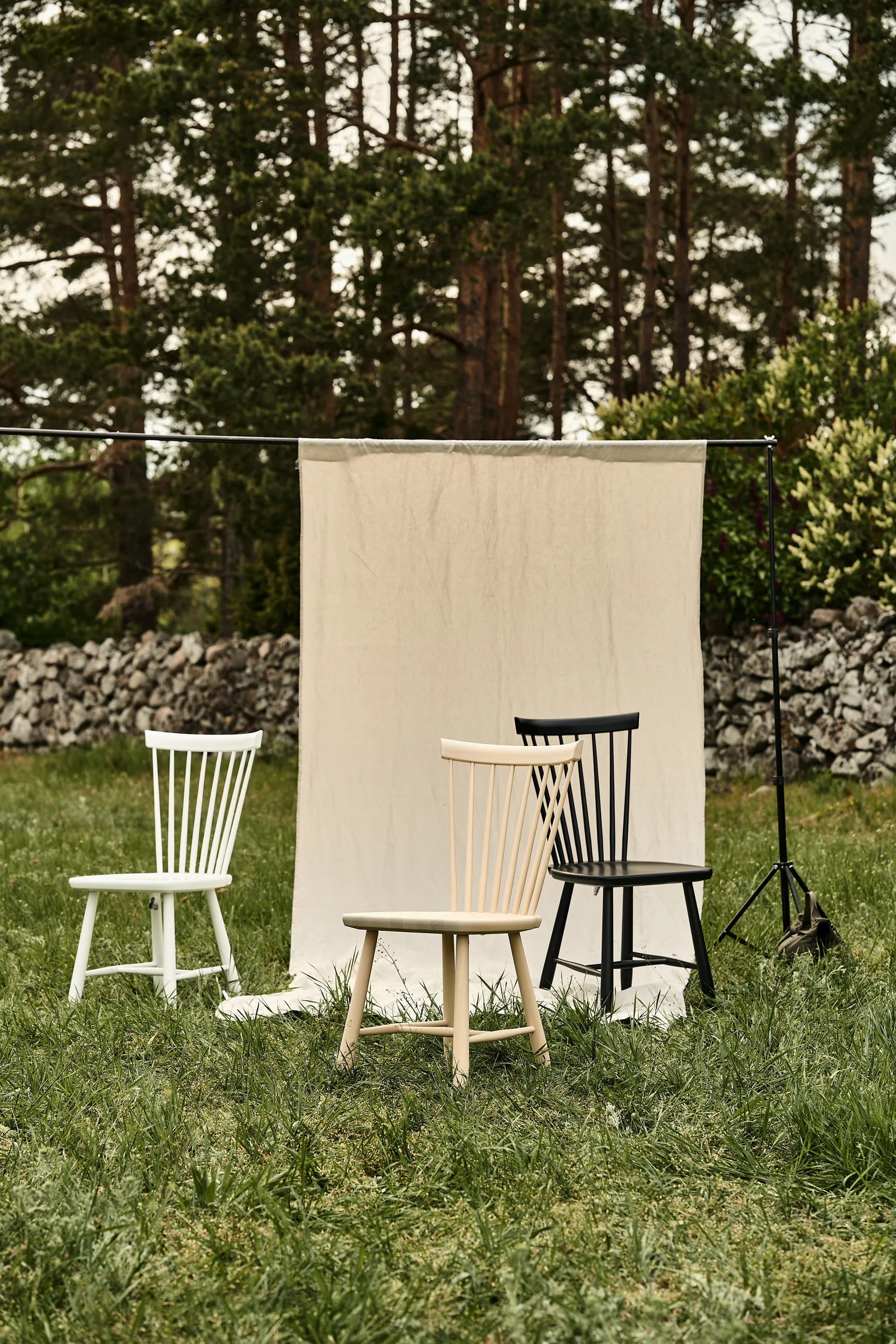 Lilla Åland chair beech, Black Stolab