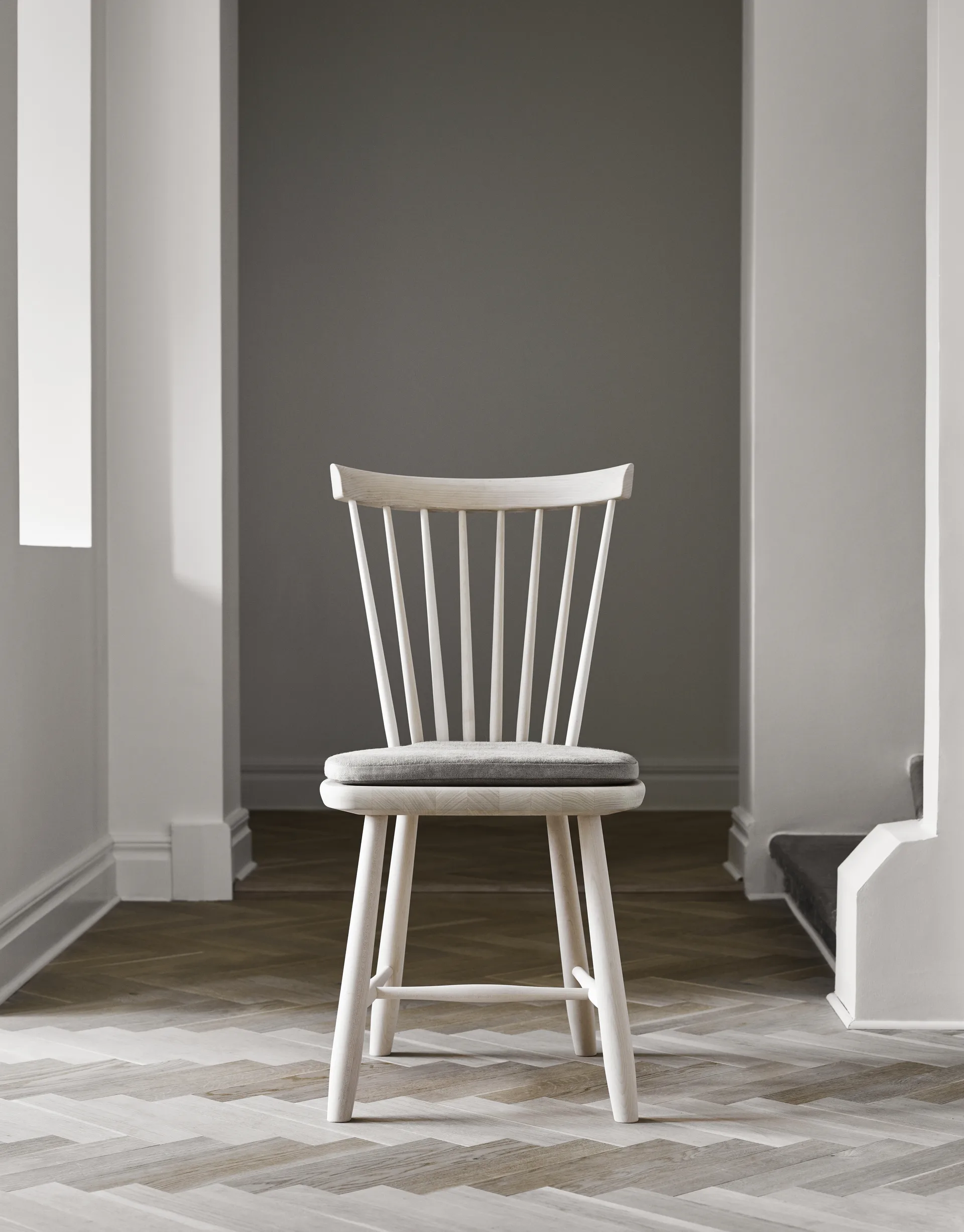Lilla Åland chair beech, White oiled Stolab