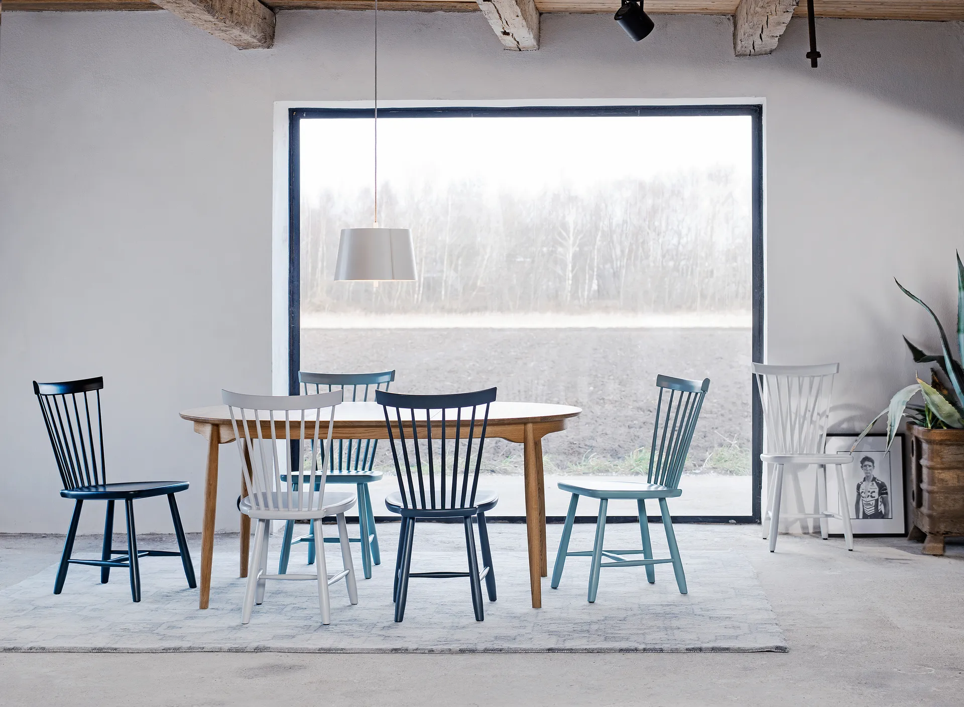 Lilla Åland chair oak, Forest green Stolab