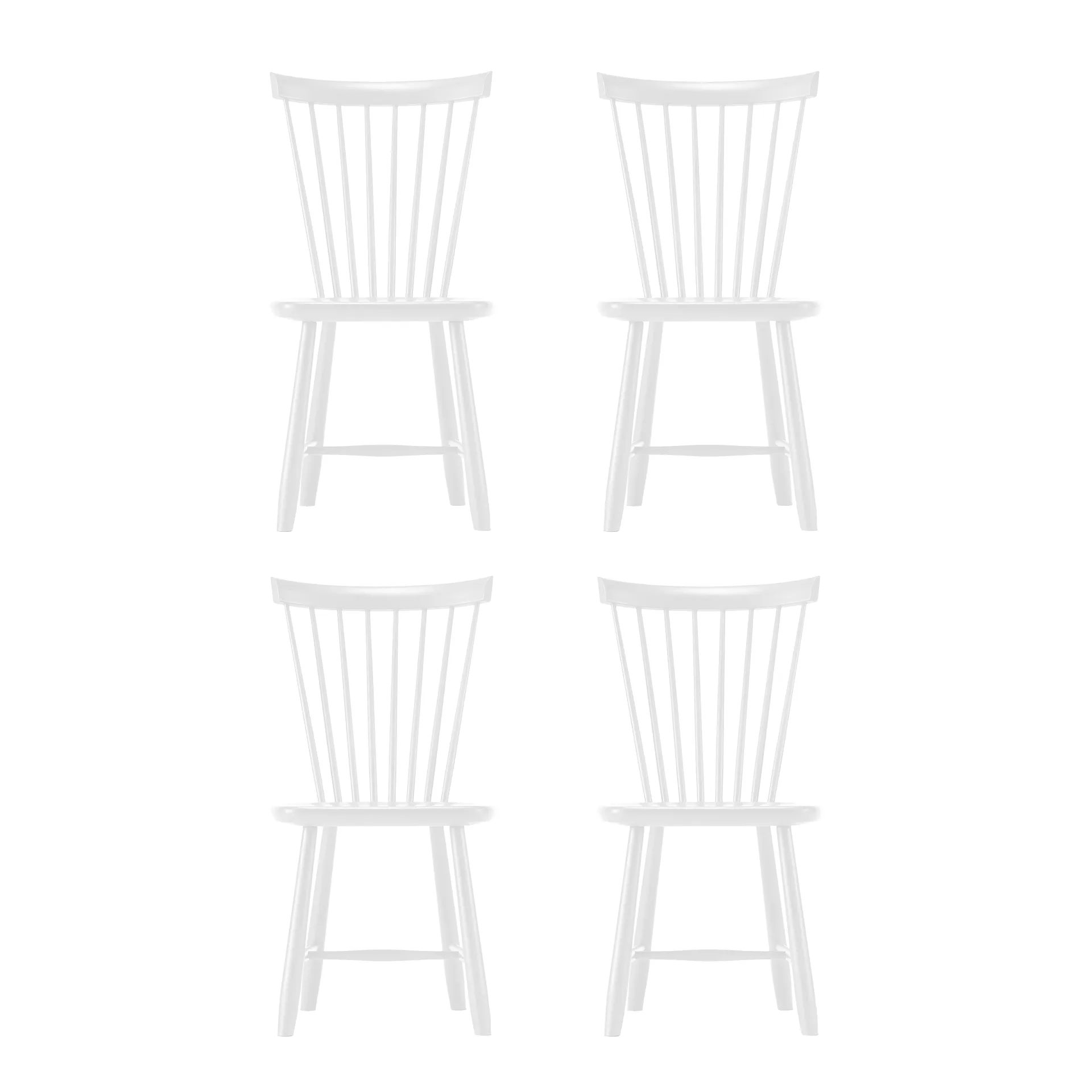 Lilla Åland chair, White (birch), 4-pack Stolab