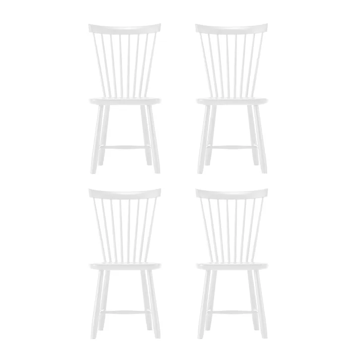 Lilla Åland chair, White (birch), 4-pack - Stolab