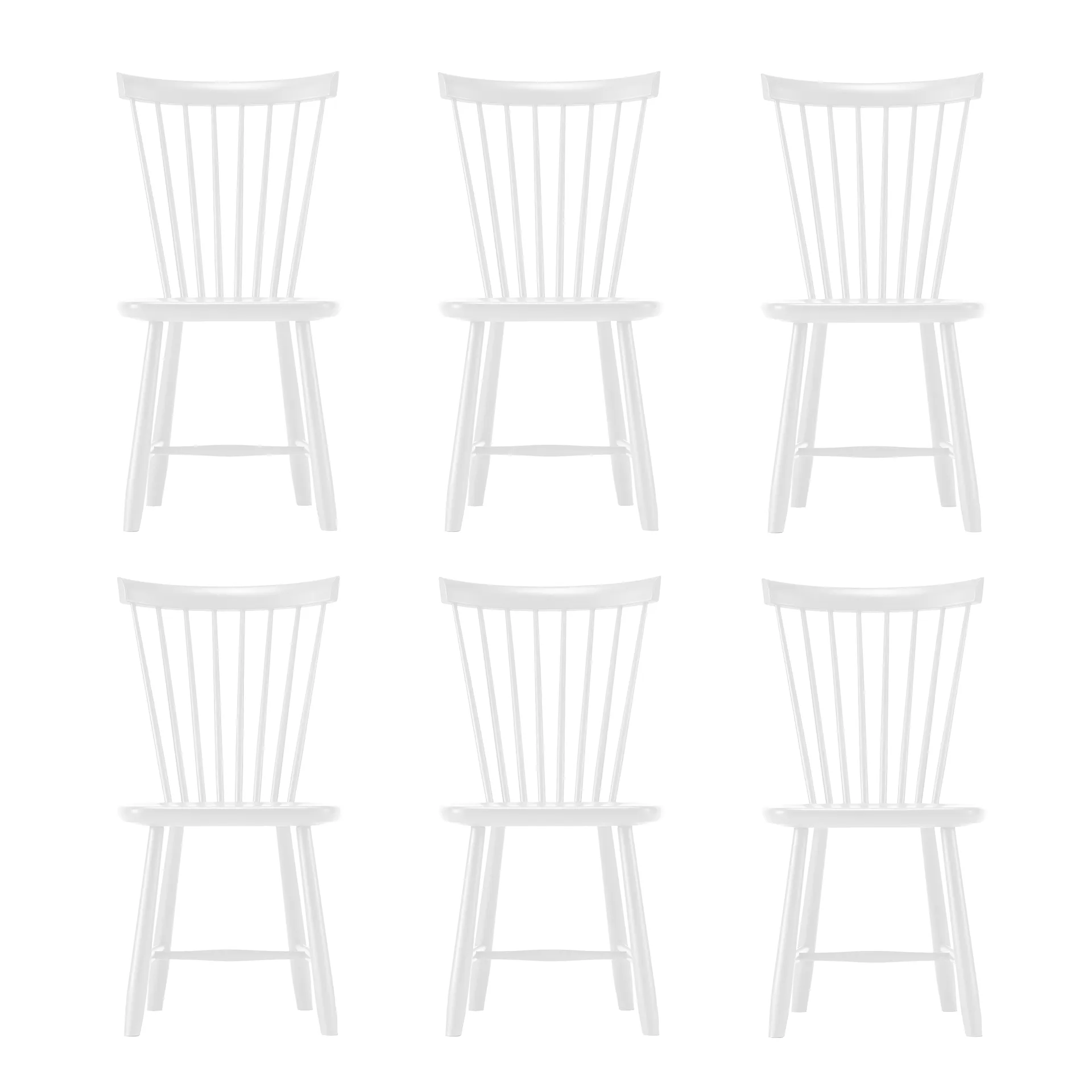Lilla Åland chair, White (birch), 6-pack Stolab