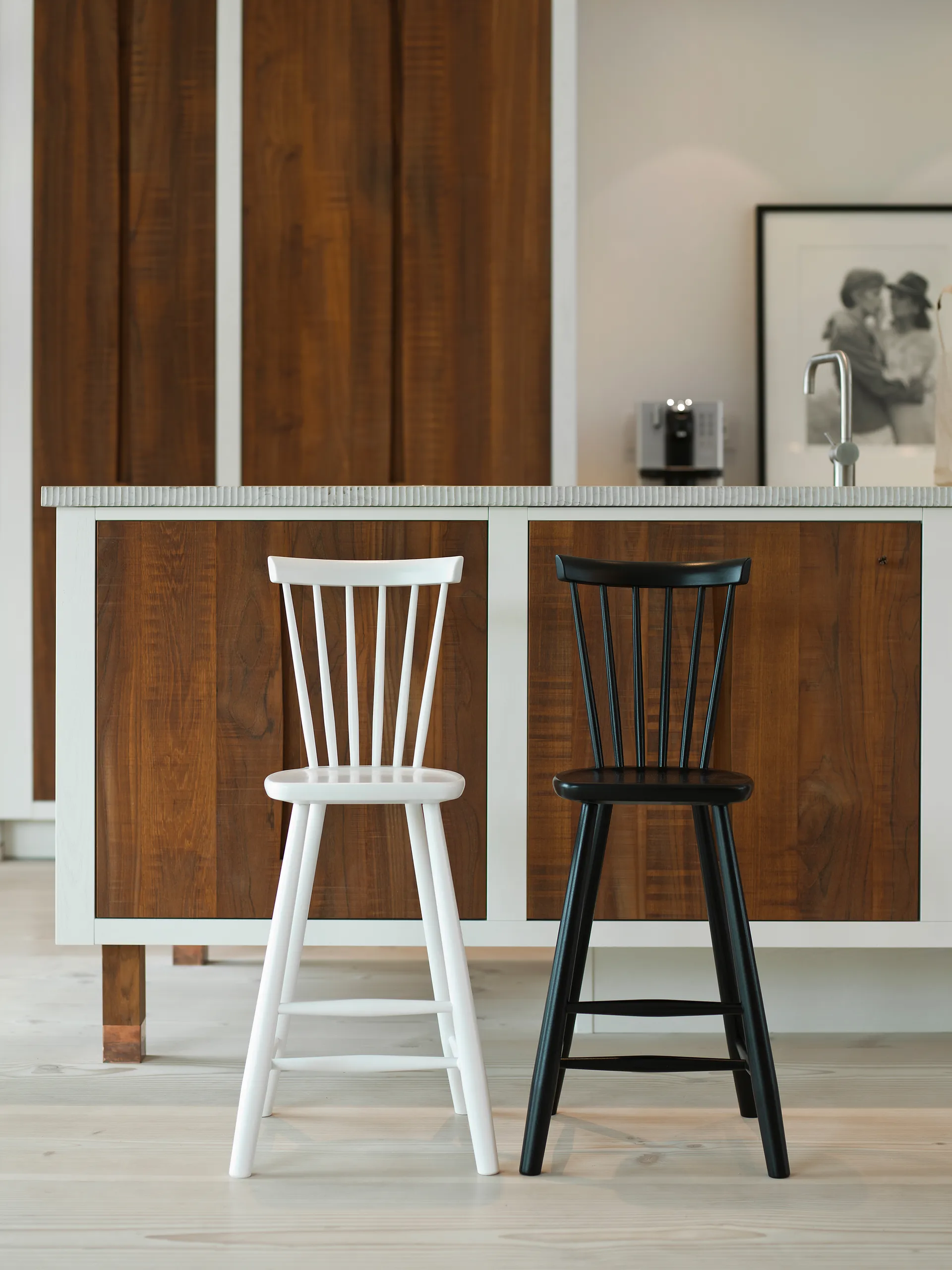 Lilla Åland children's chair beech 52 cm, Black Stolab