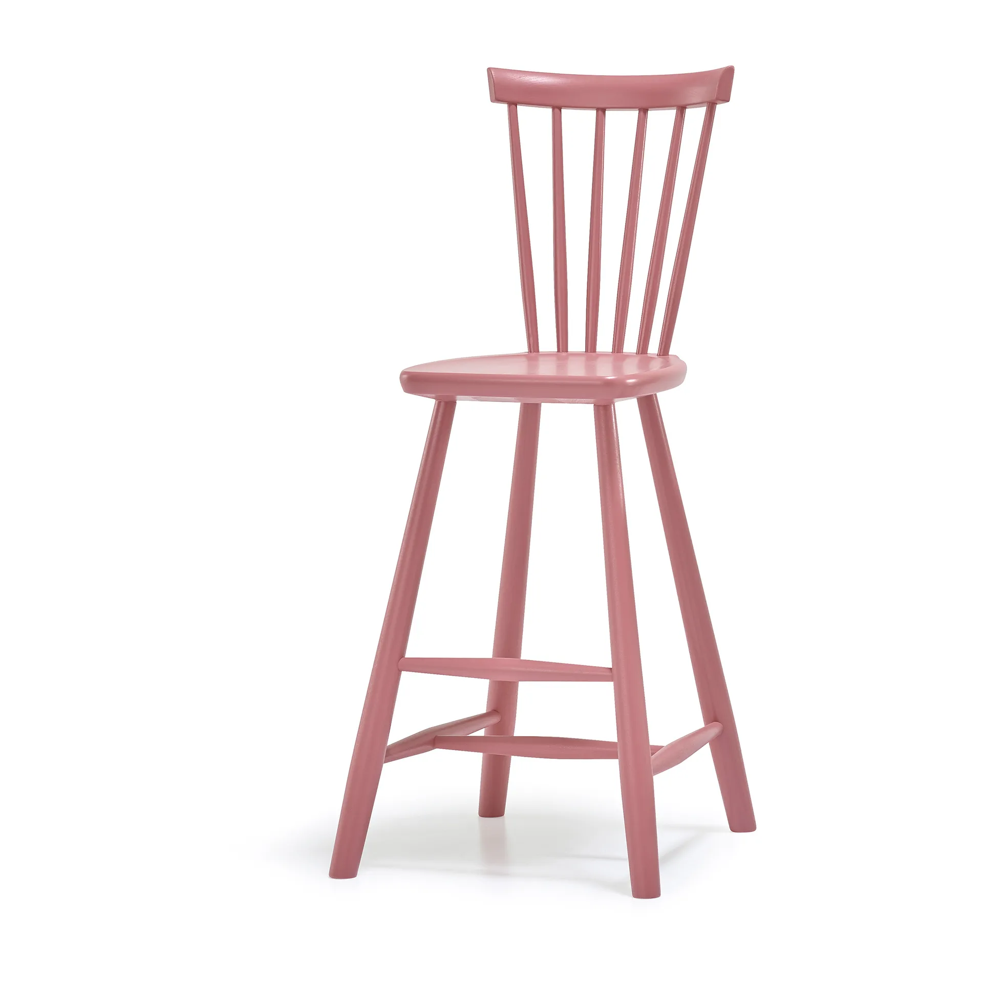 Lilla Åland children's chair beech 52 cm, Powder pink Stolab