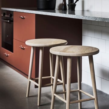 Miss Button bar stool - Oak natural oil. high - Stolab