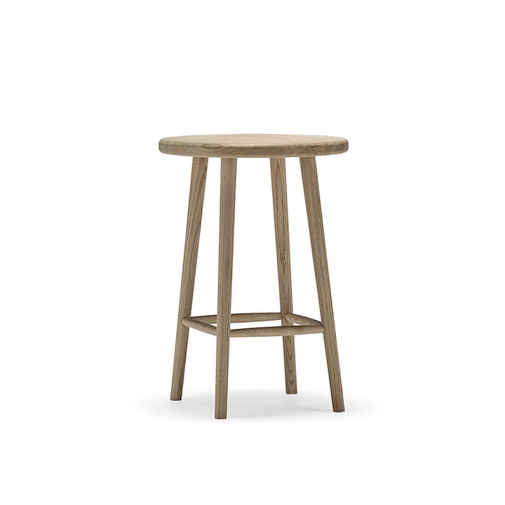 Miss Button bar stool - Oak white oiled. medium - Stolab