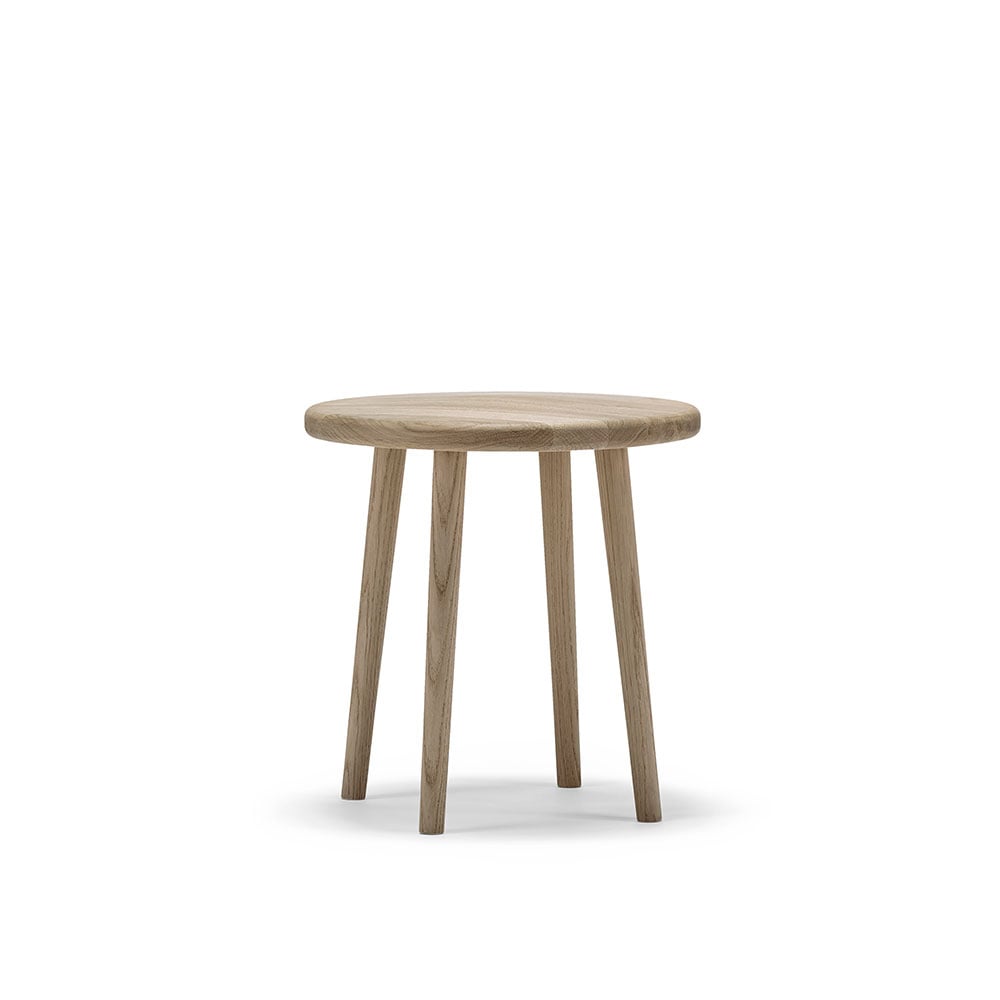 Stolab Miss Button stool Oak white oiled. low | Scandinavian Design | Stools | Beige