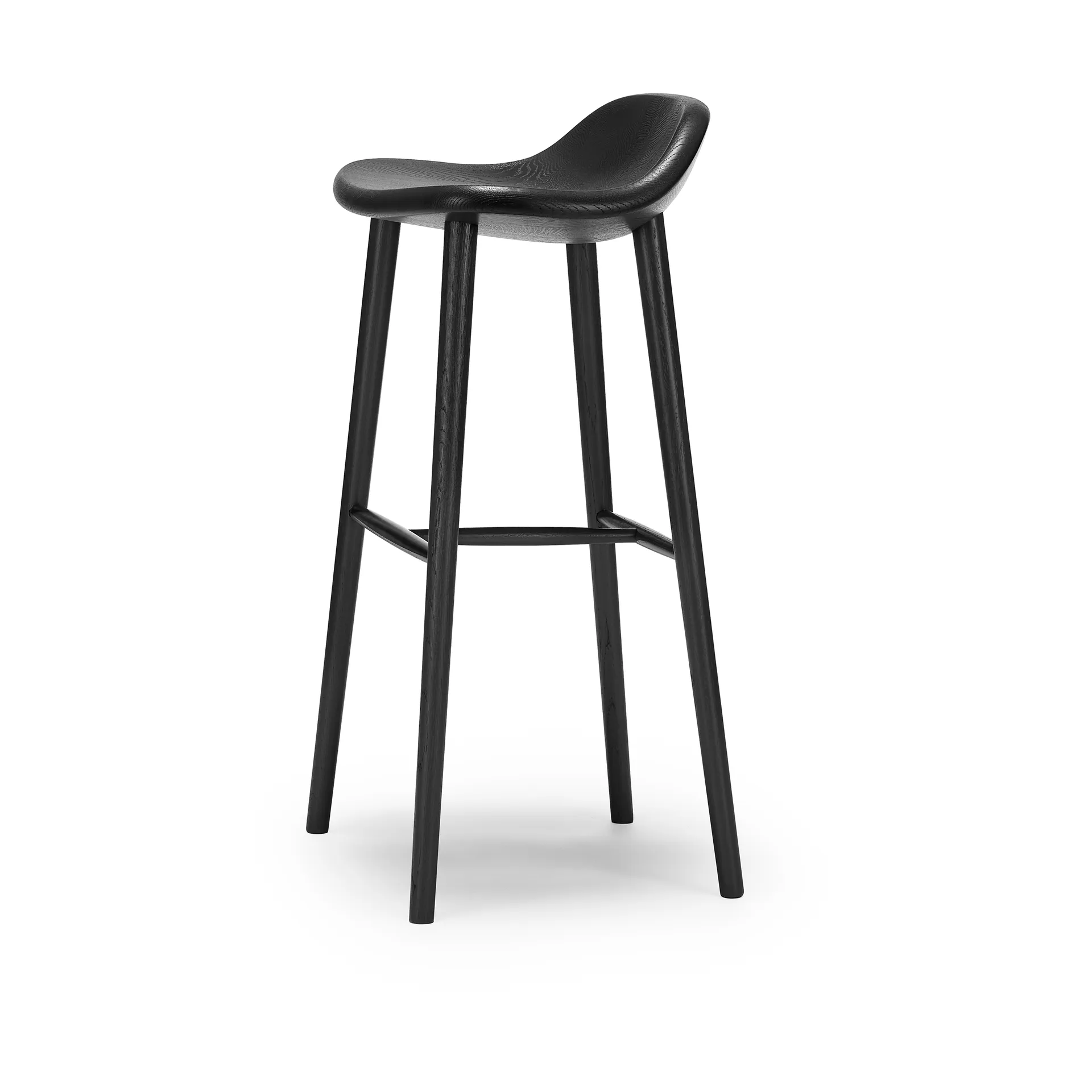 Miss Holly bar stool H78, Oak black 52 Stolab