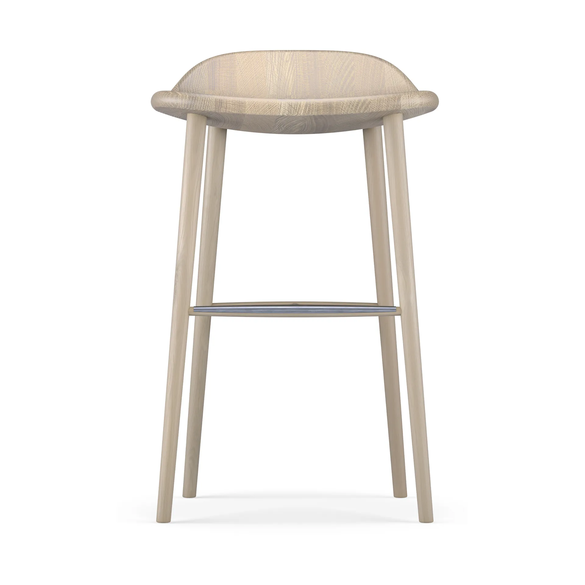 Miss Holly bar stool H78, Oak light matte lacquered Stolab