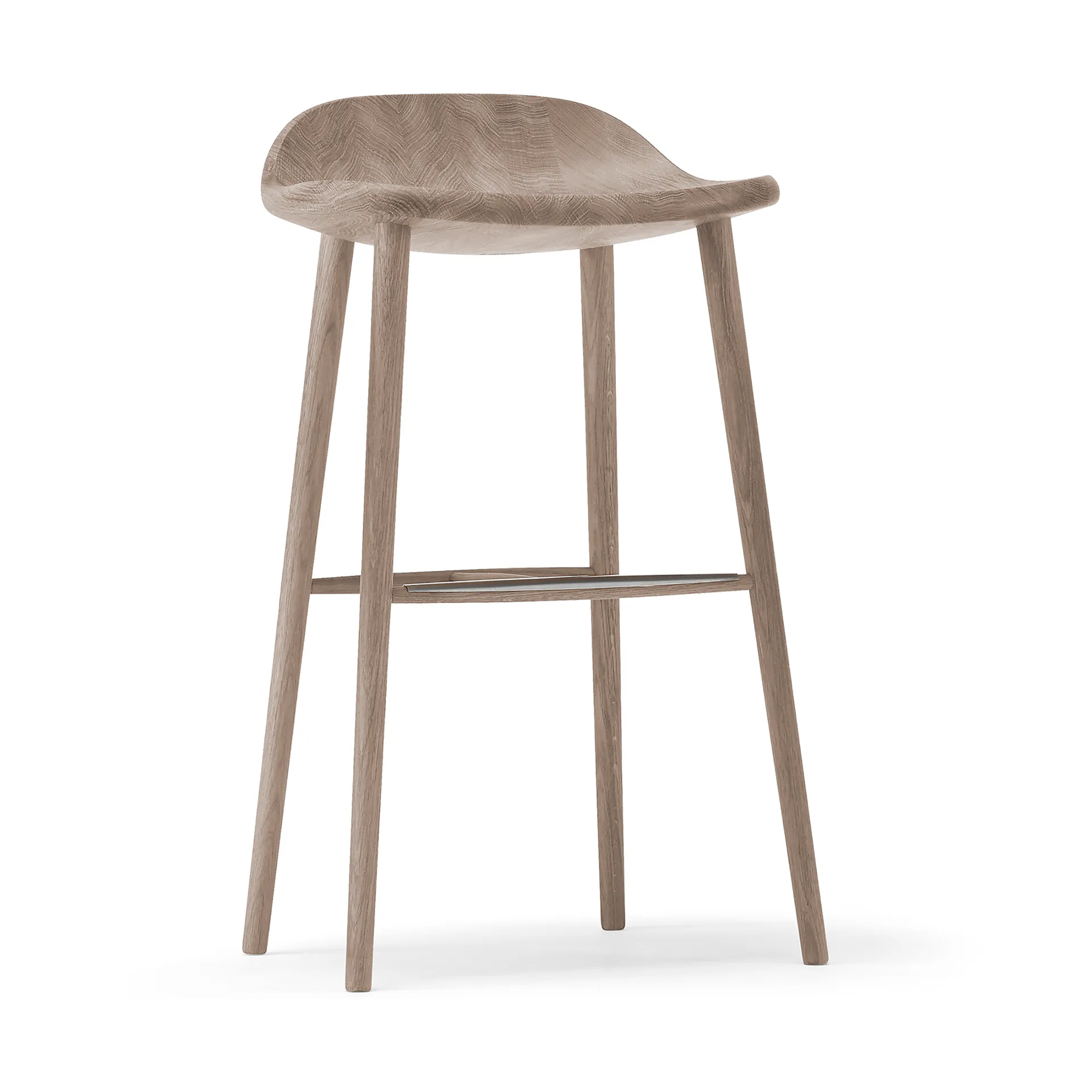 Miss Holly bar stool H78, Oak white oiled Stolab
