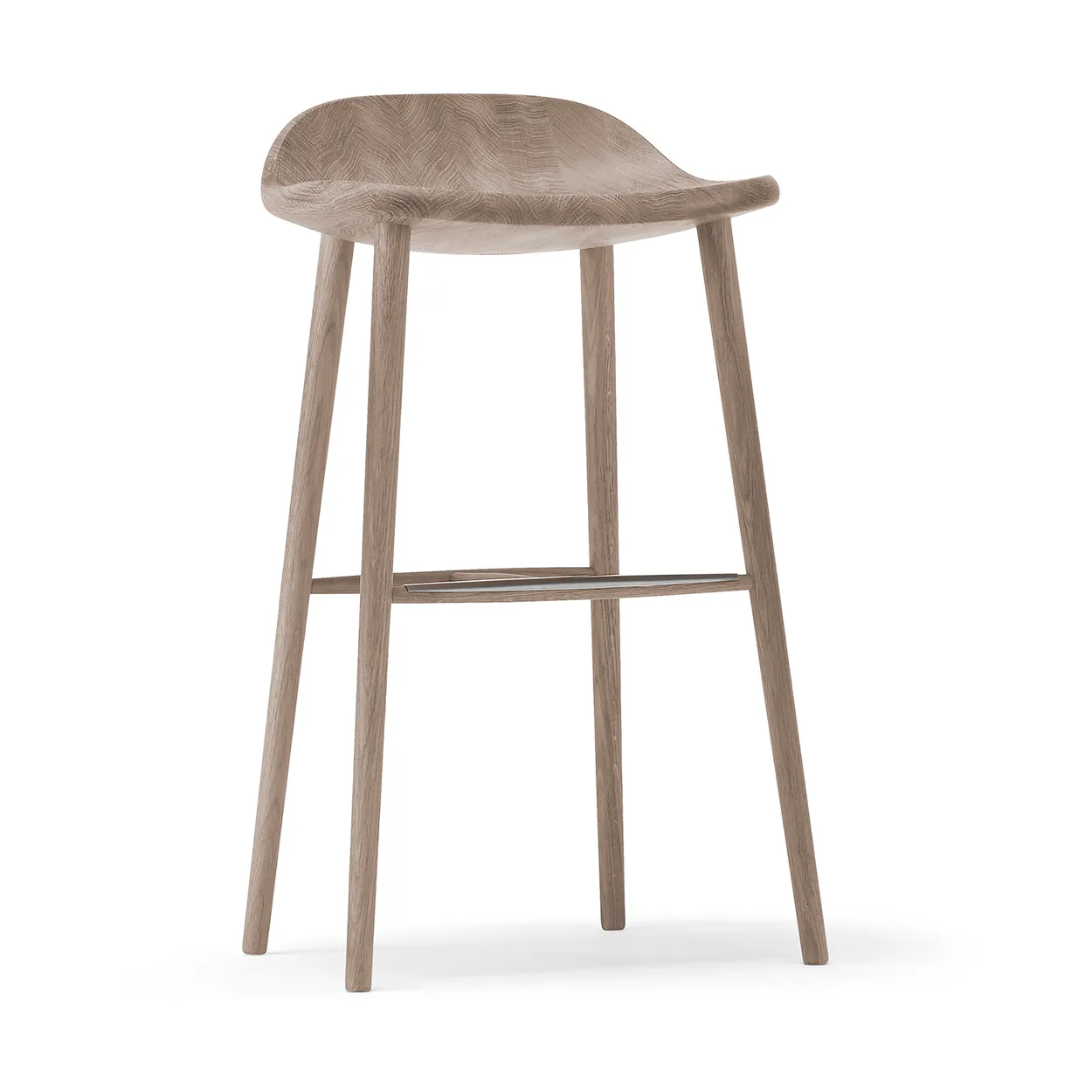 Stolab Miss Holly bar stool H78 Oak white oiled | Scandinavian Design | Bar stools | Beige