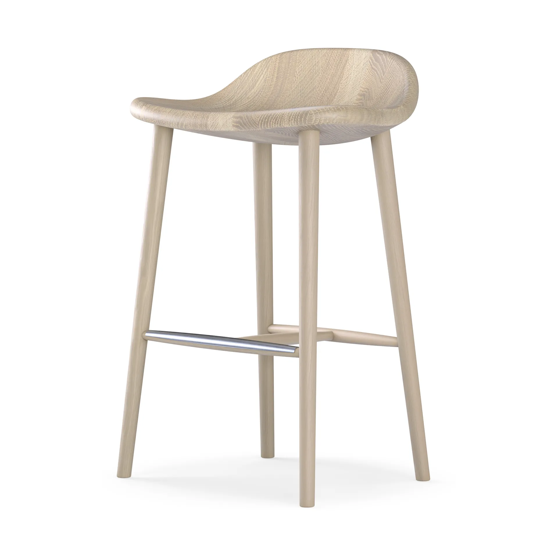 Miss Holly bar stool, Oak light matte lacquered Stolab