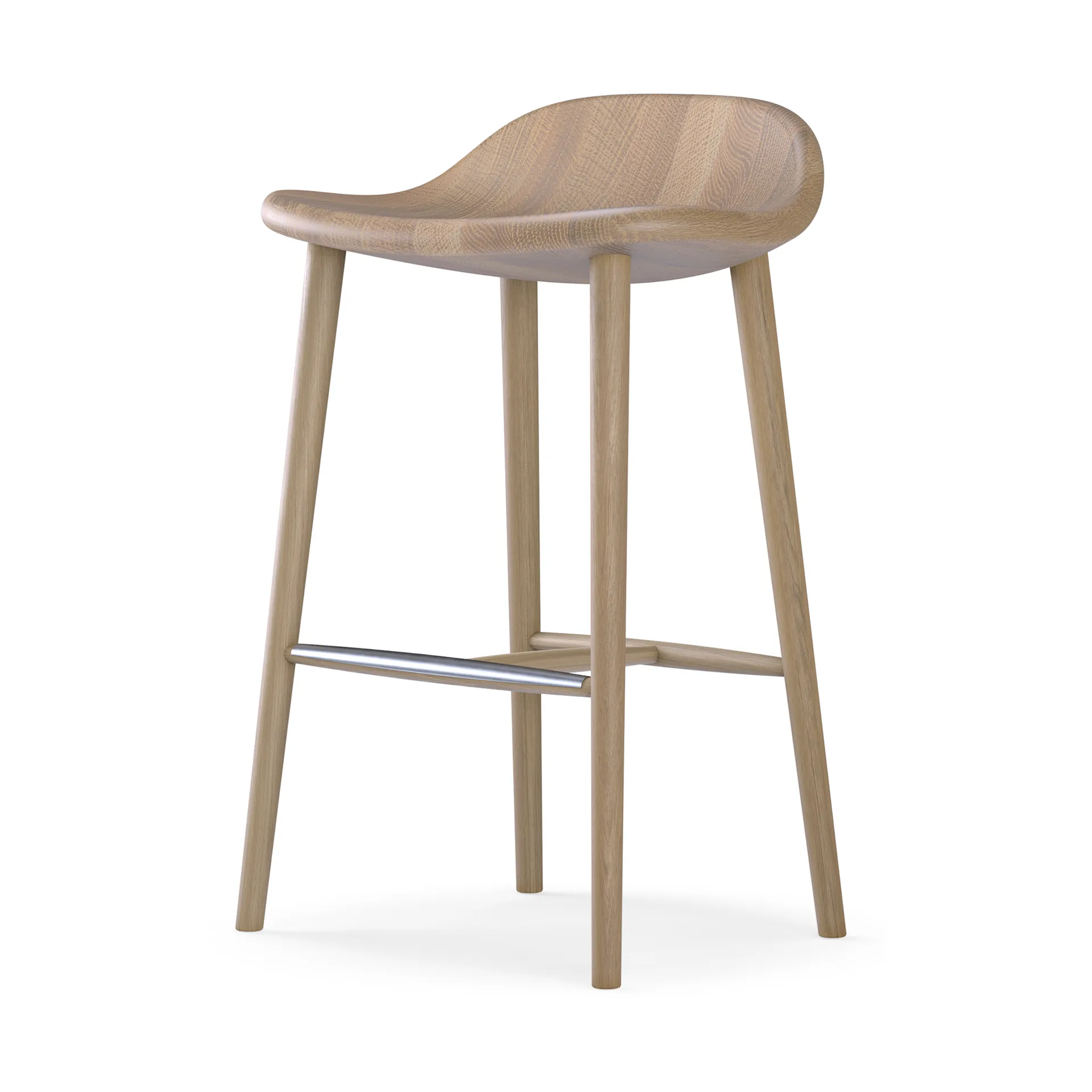 Miss Holly bar stool, Oak white oiled Stolab