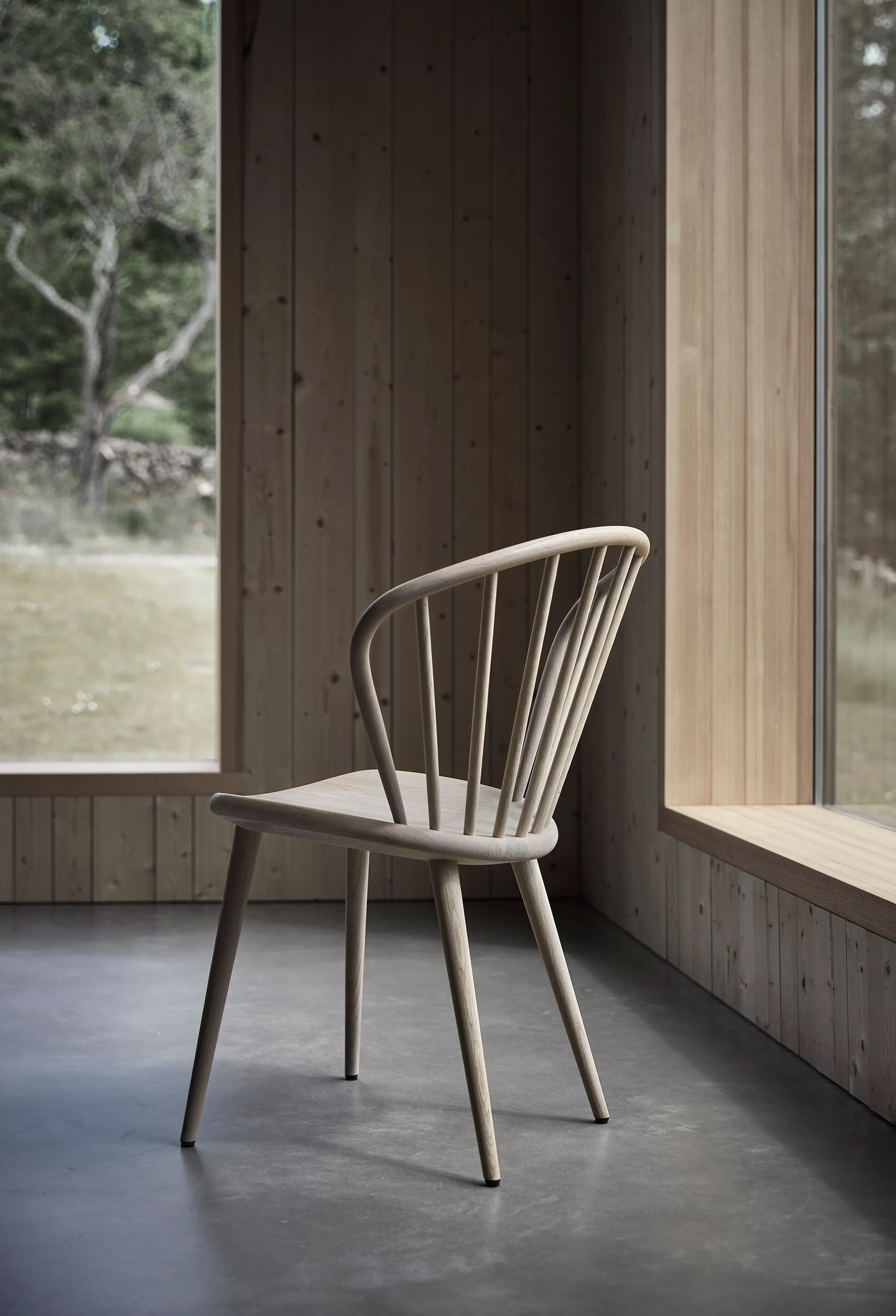 Miss Holly chair, Matt lacquered light oak  Stolab