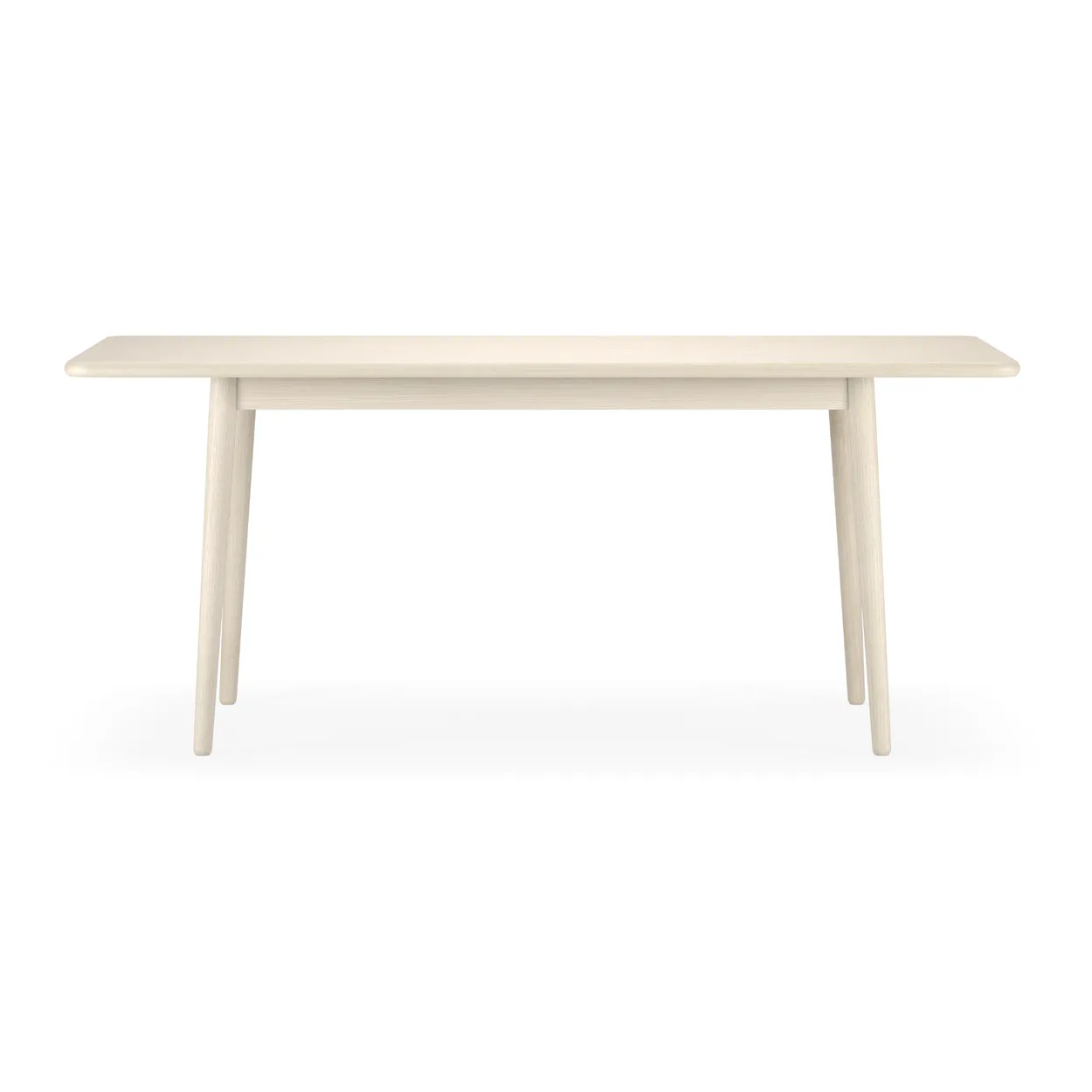 Stolab Miss Holly dining table. 175x100 cm Birch white oiled, 1 extension piece