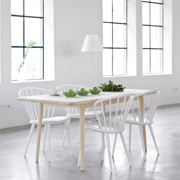 Miss Holly dining table 235x100 cm - Birch white oiled, 2 extension pieces - Stolab