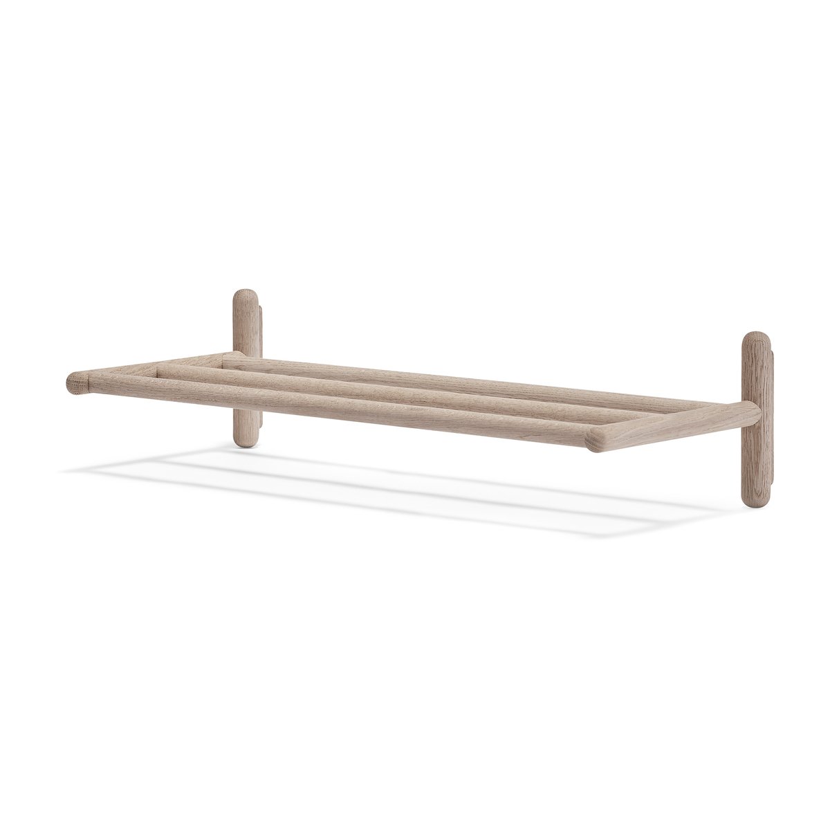 Stolab Miss Holly hat/shoe rack 73 cm White-oiled | Scandinavian Design | Hat Racks & Hat Shelves | Beige