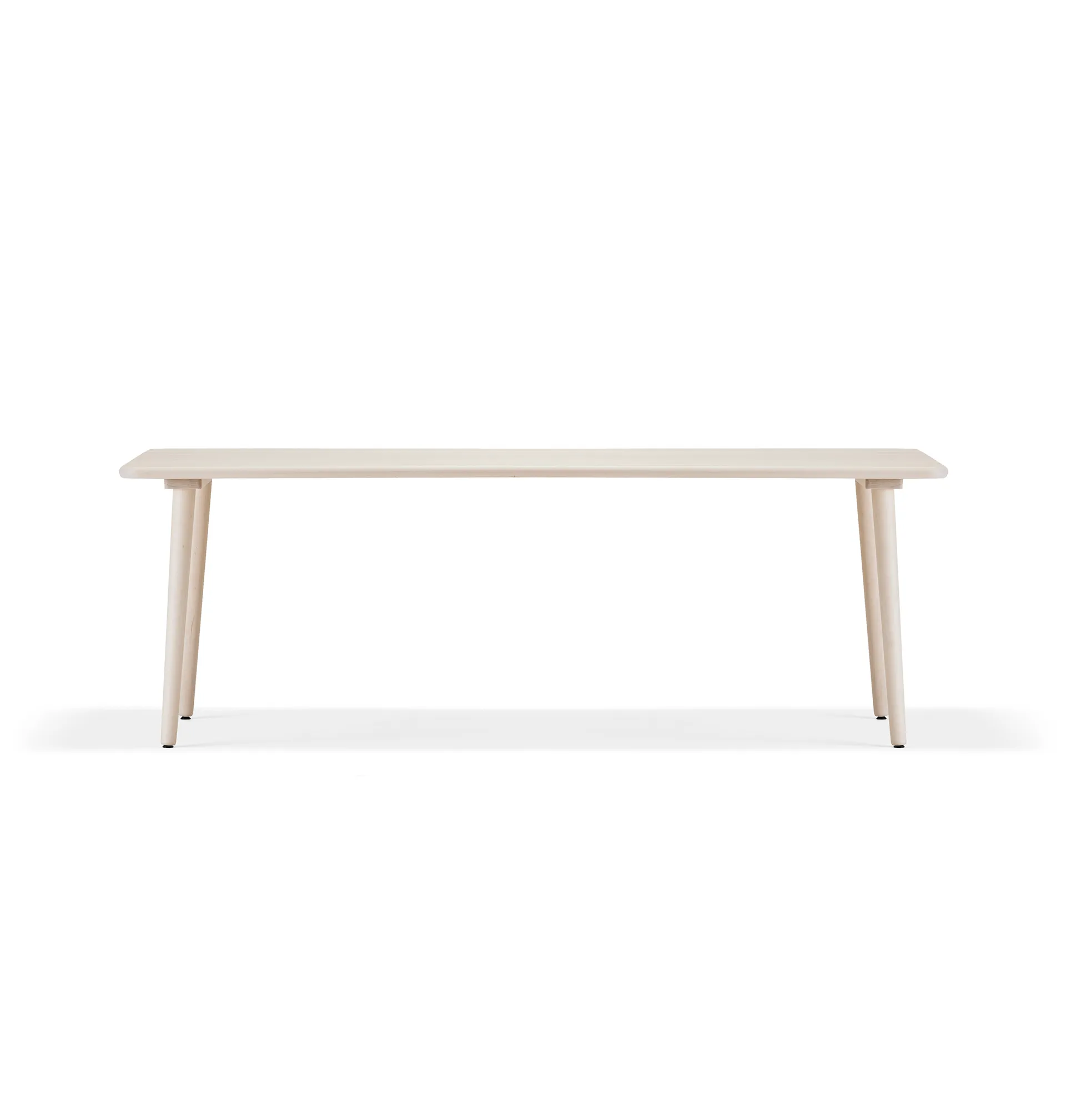 Miss Tailor dining table, Birch light matt lacquer. 235x82 cm Stolab