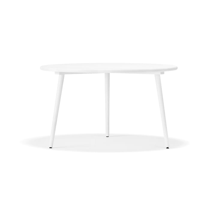 Miss Tailor dining table round Ø130 cm - White 21 täckande. fixed disk - Stolab