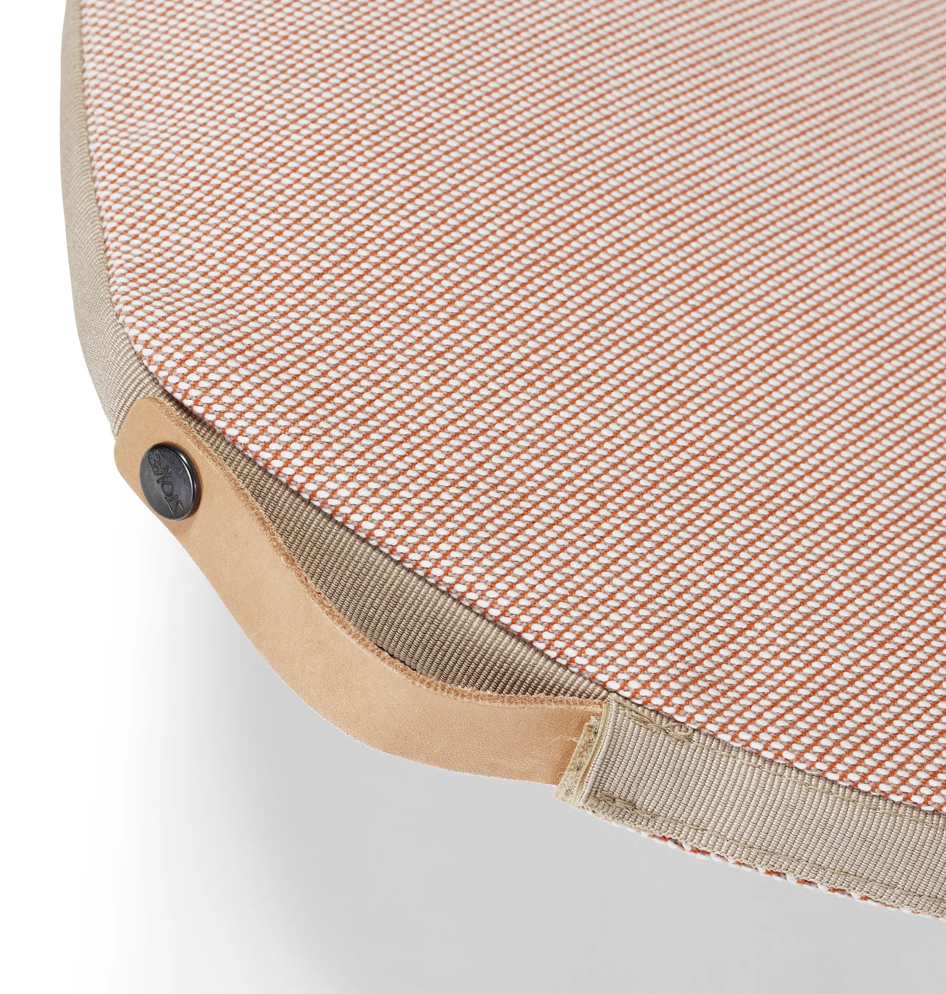 Pinnockio seat cushion, Pink-white Stolab