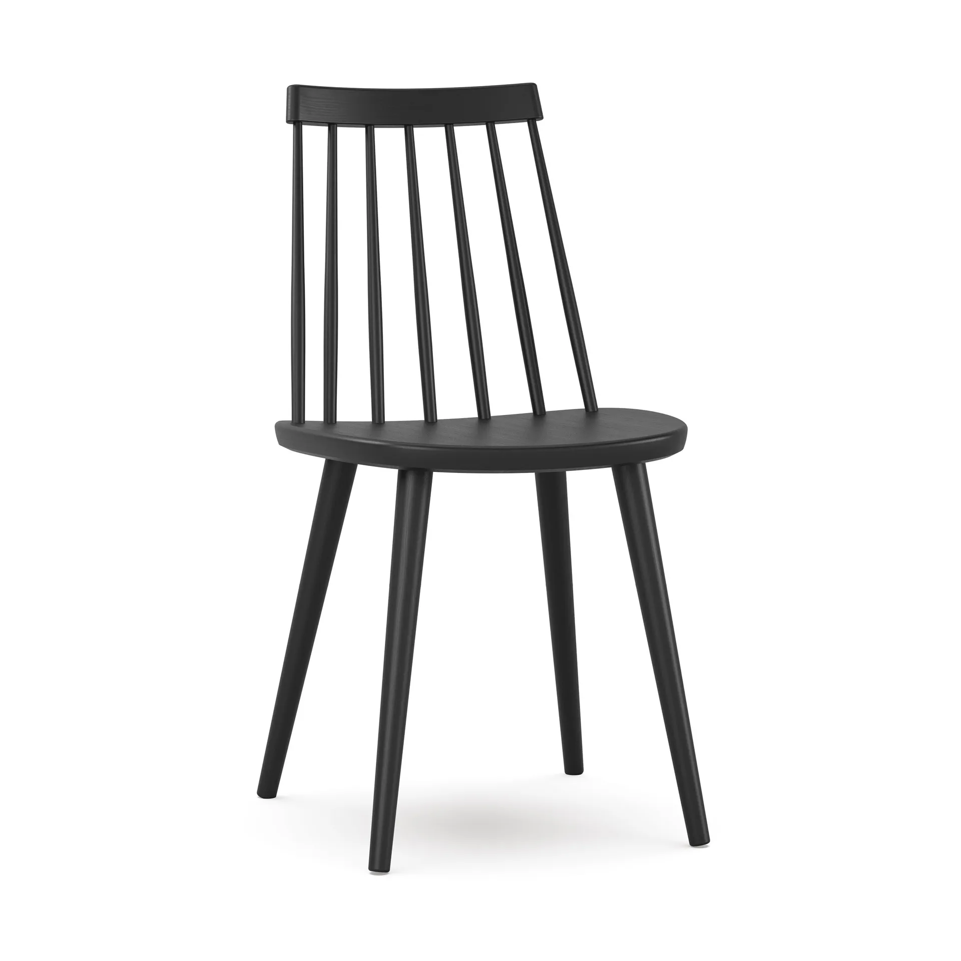 Pinocchio chair oak, Matte Black 99 Stolab