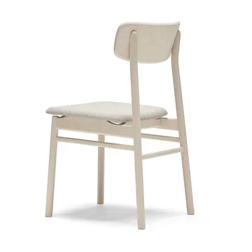 Prima Vista chair birch light matte finish - Textile Atto Driftwood V3576/01 grey - Stolab
