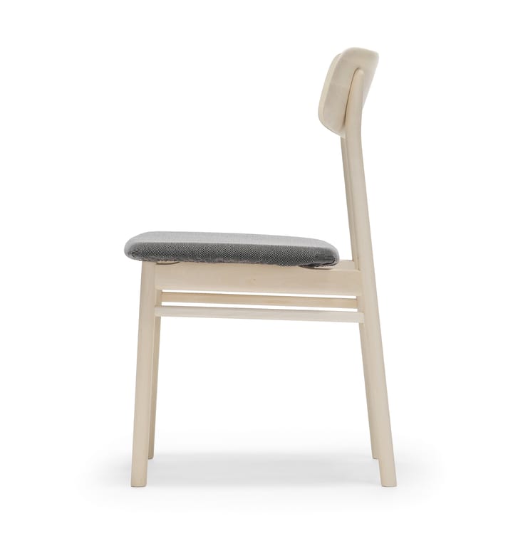 Prima Vista chair birch light matte finish - Textile blues 9202 brown-beige - Stolab