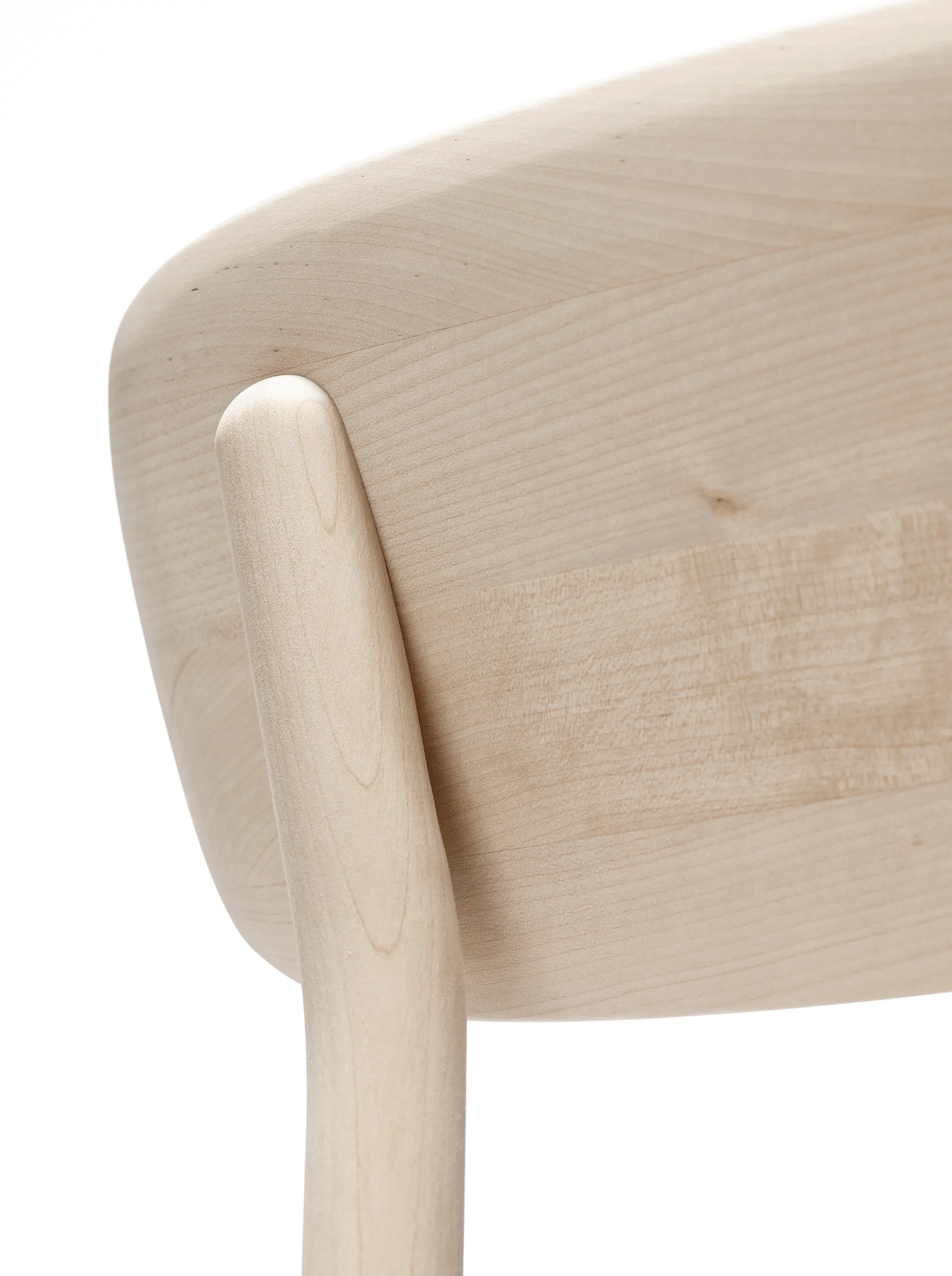 Prima Vista chair birch light matte finish, Textile hallingdaldal 65-130 grey Stolab