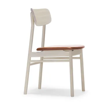 Prima Vista chair - Elmotique leather 43807 cognac-birch light matte finish - Stolab