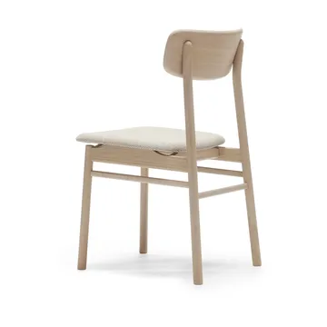 Prima Vista chair light matte lacquered oak - Textile Atto Driftwood V3576/01 grey - Stolab