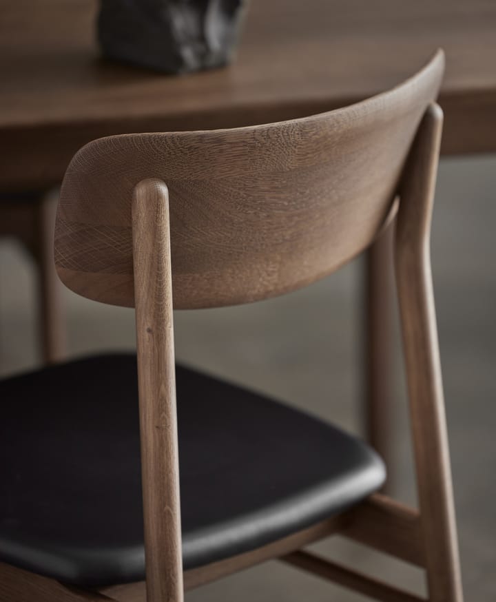 Prima Vista chair oak - Smoked oak-black leather - Stolab
