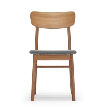 Prima Vista chair oiled oak - Textile blues 9202 brown-beige - Stolab